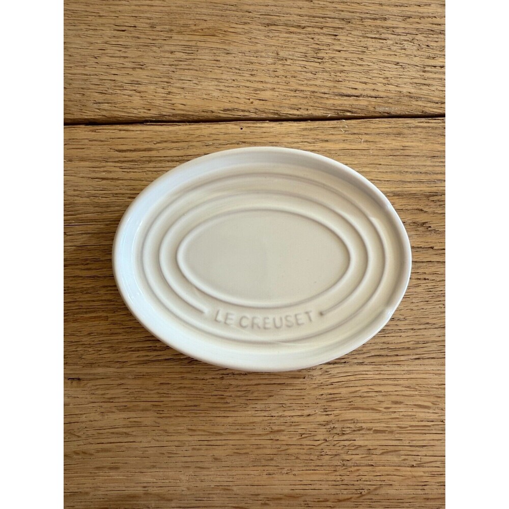 Le Creuset Stoneware Oval Spoon Rest White